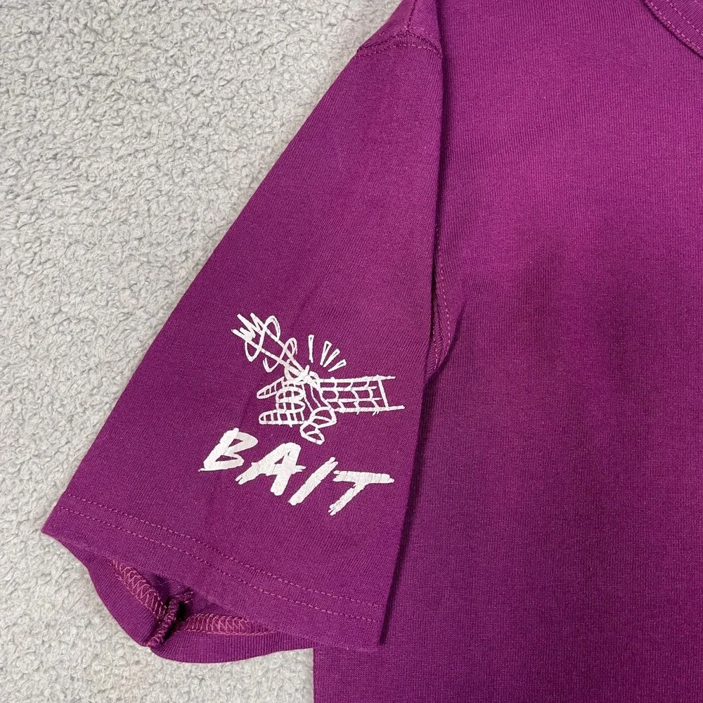 Bait‎ x Marvel Villains T Shirt Mens S Purple Anime Cartoon Screenprint Backhit